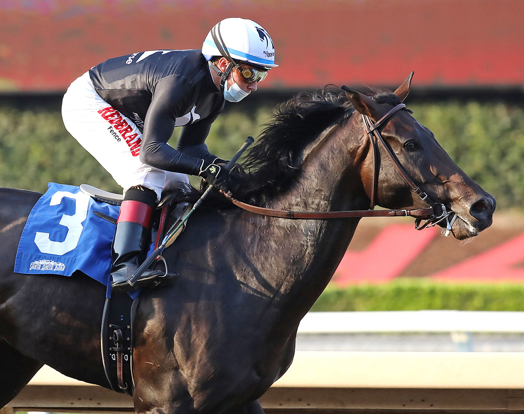 Tizamagician finishes second in the 2020 Tokyo City Cup at Santa Anita Park