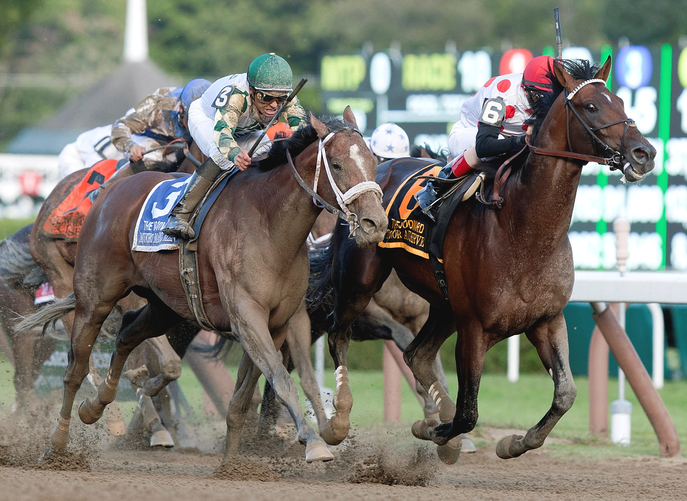 To Honor and Serve (right), Mucho Macho Man, Woodward