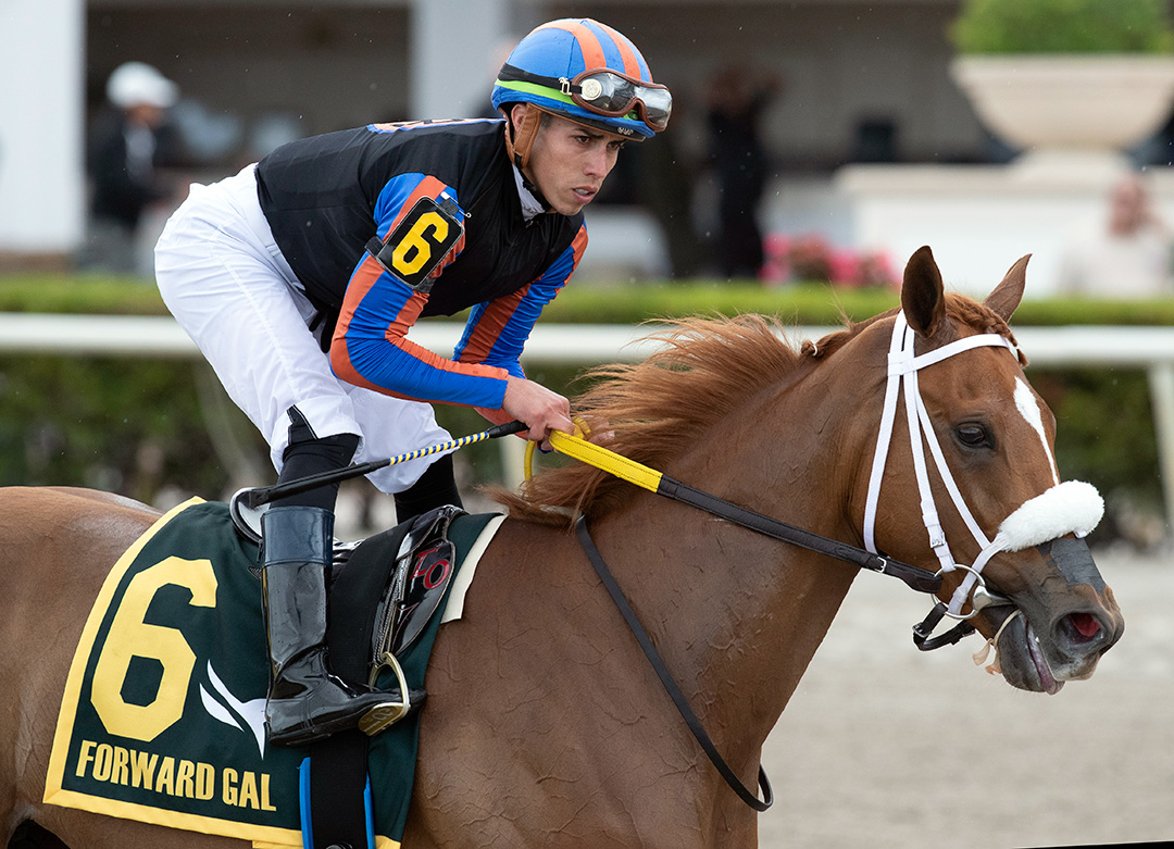 Tonalist's Shape at the 2020 Forward Gal Stakes at Gulfstream Park