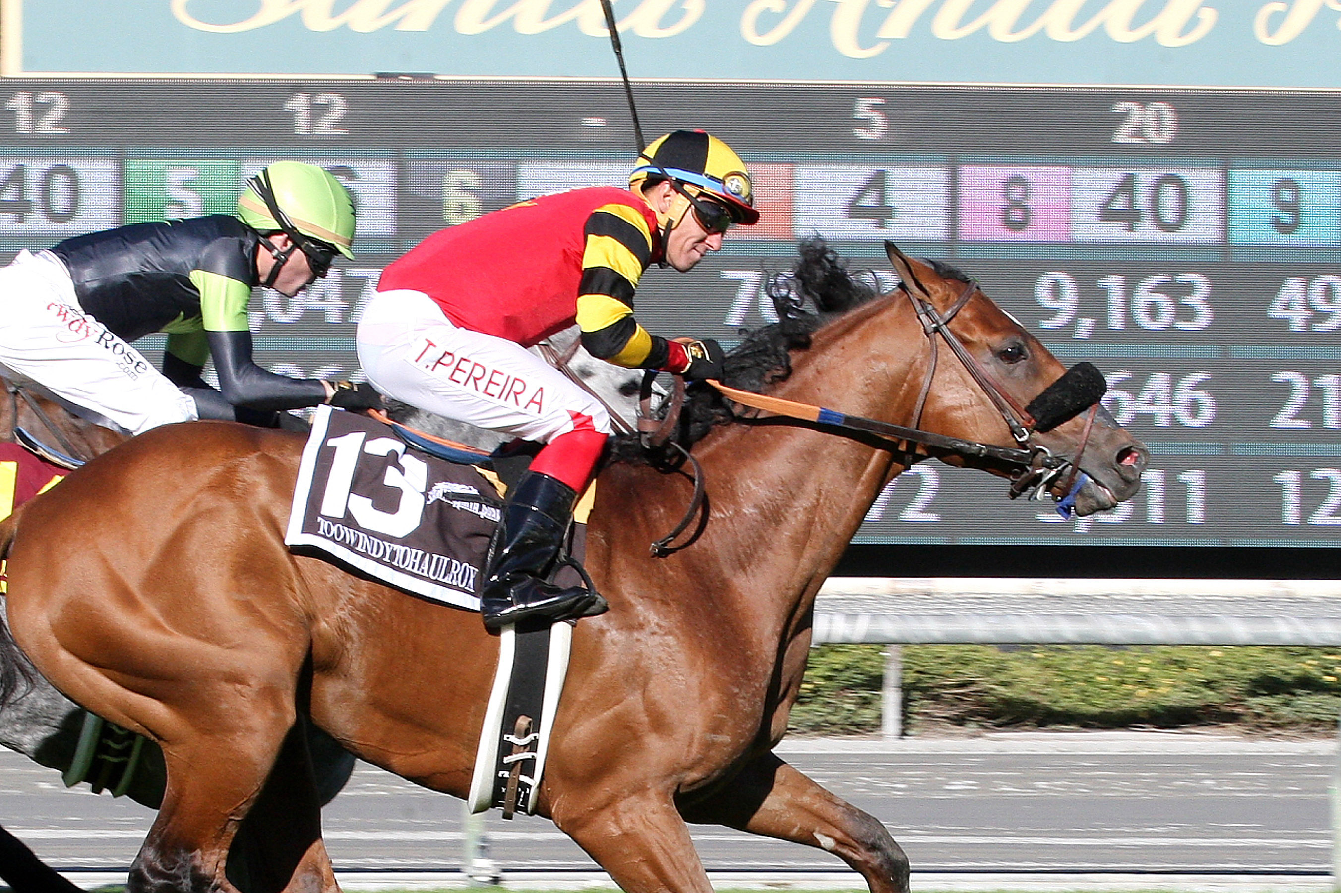 Toowindytohaulrox wins the Daytona Stakes