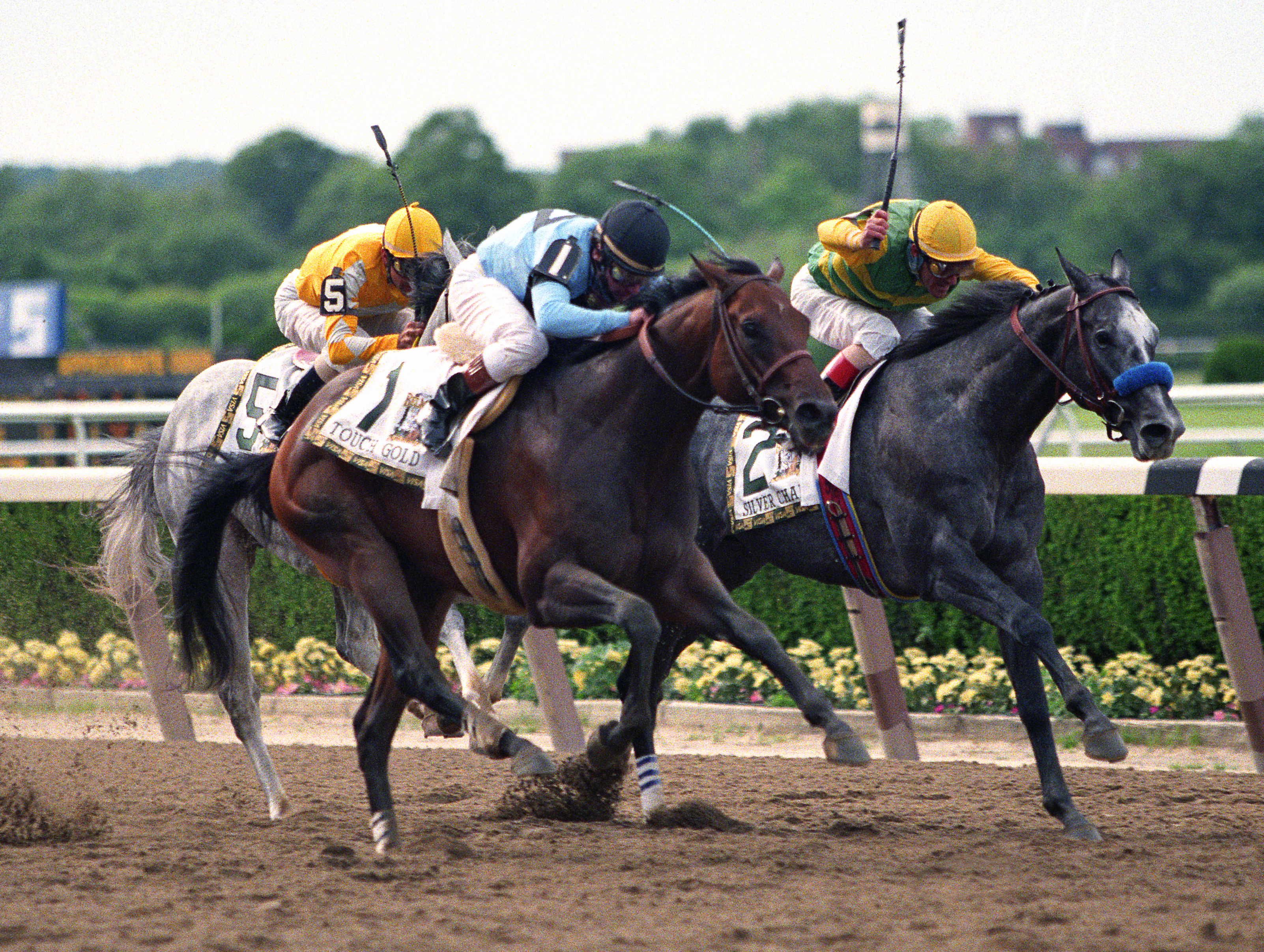 Touch Gold, Silver Charm 1997 Belmont Stakes