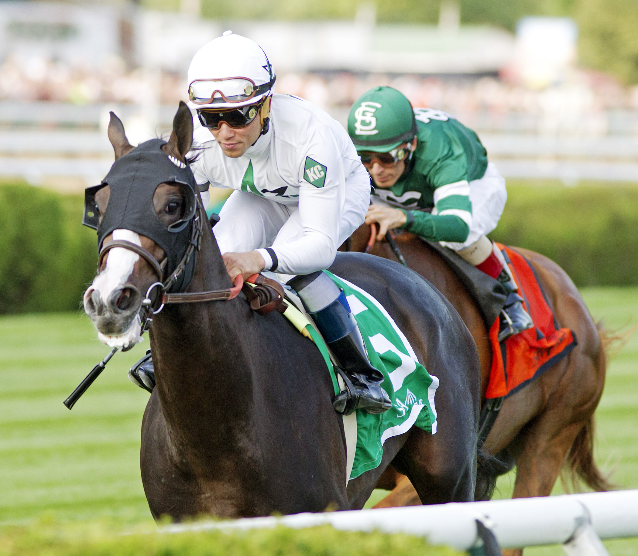 Tourist wins the Sir Cat Stakes