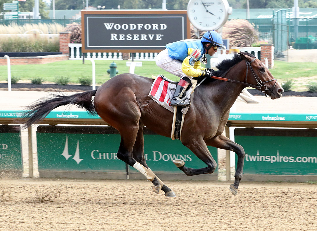 Trafalgar wins an Oct. 2 maiden race at Churchill Downs