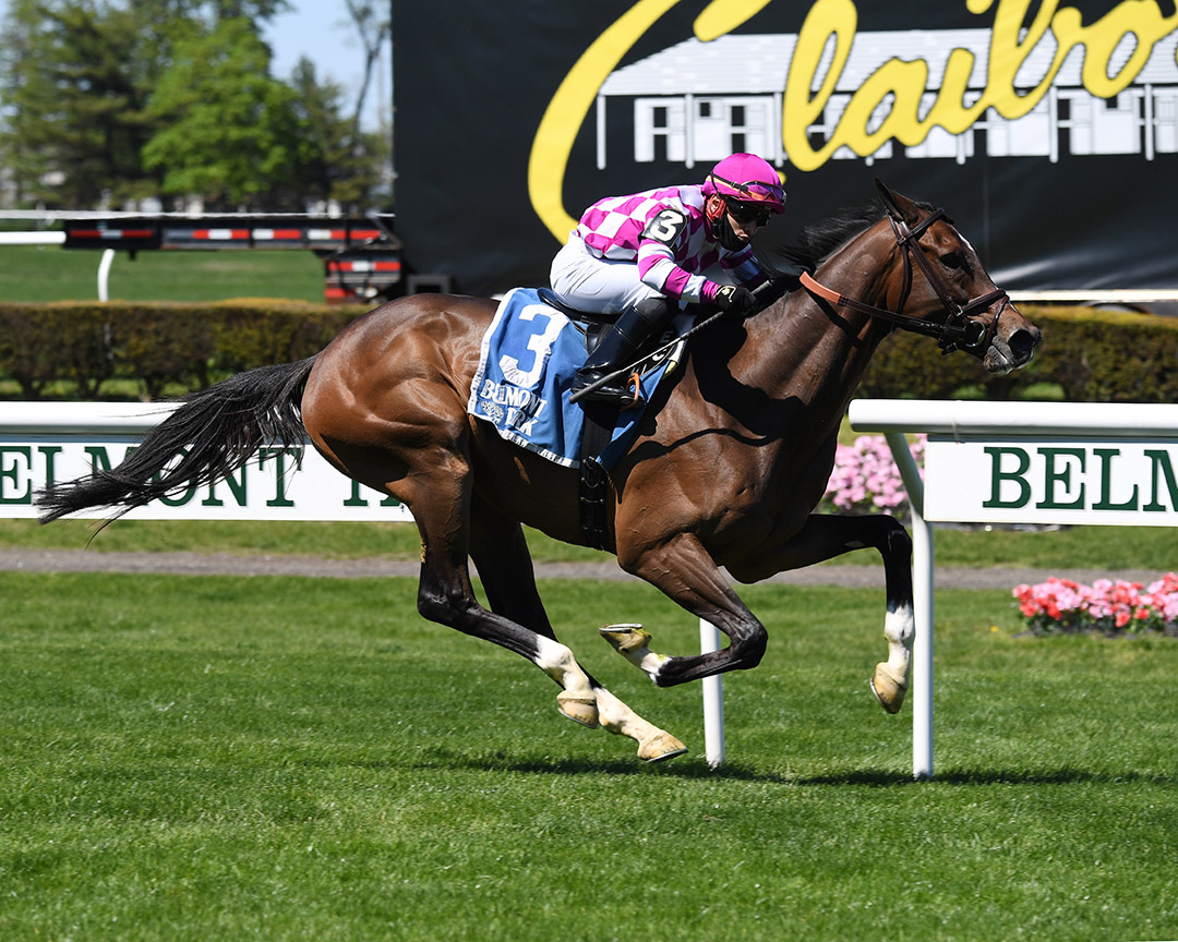 Tribhuvan wins the 2021 Fort Marcy Stakes at Belmont Park