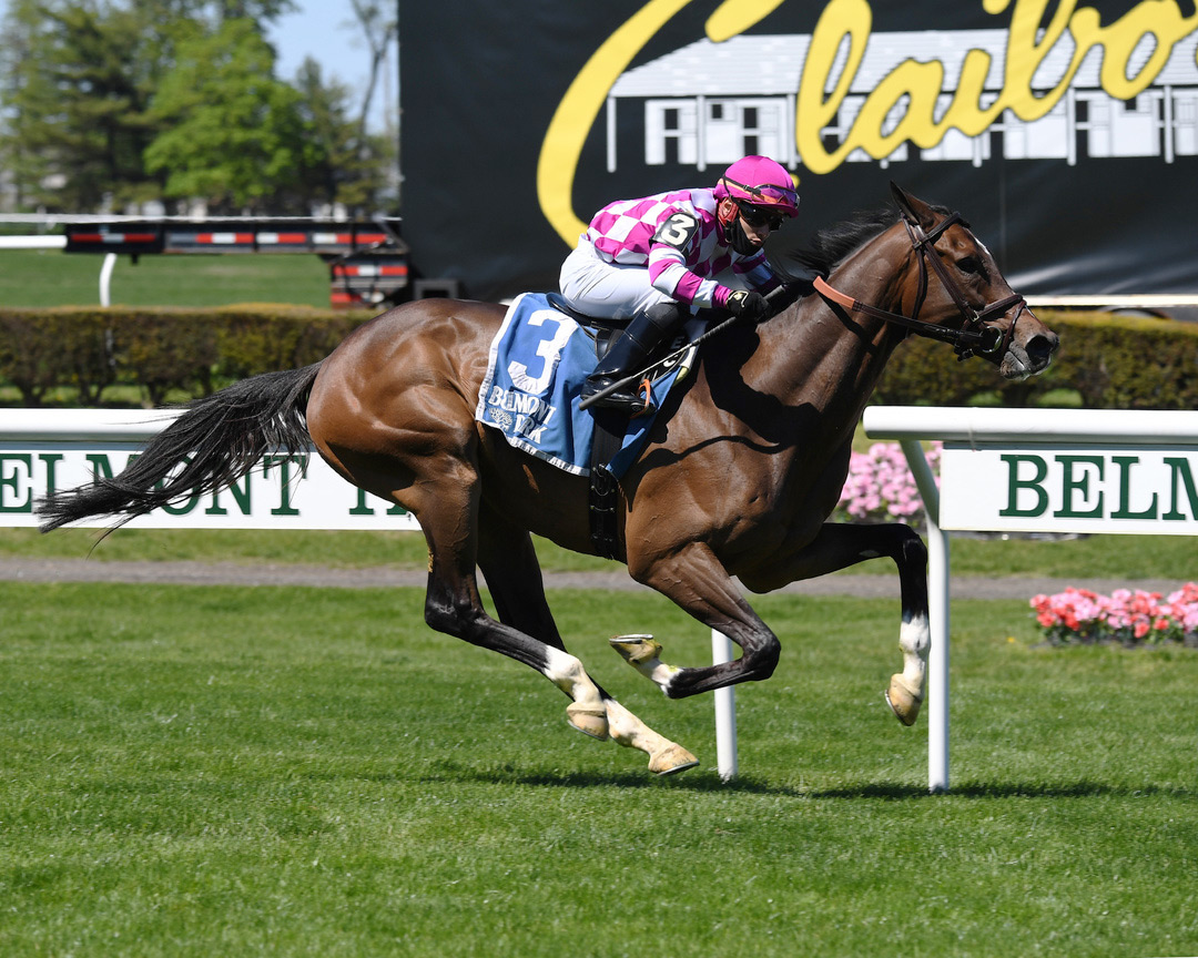 Tribhuvan wins the 2021 Fort Marcy Stakes at Belmont Park