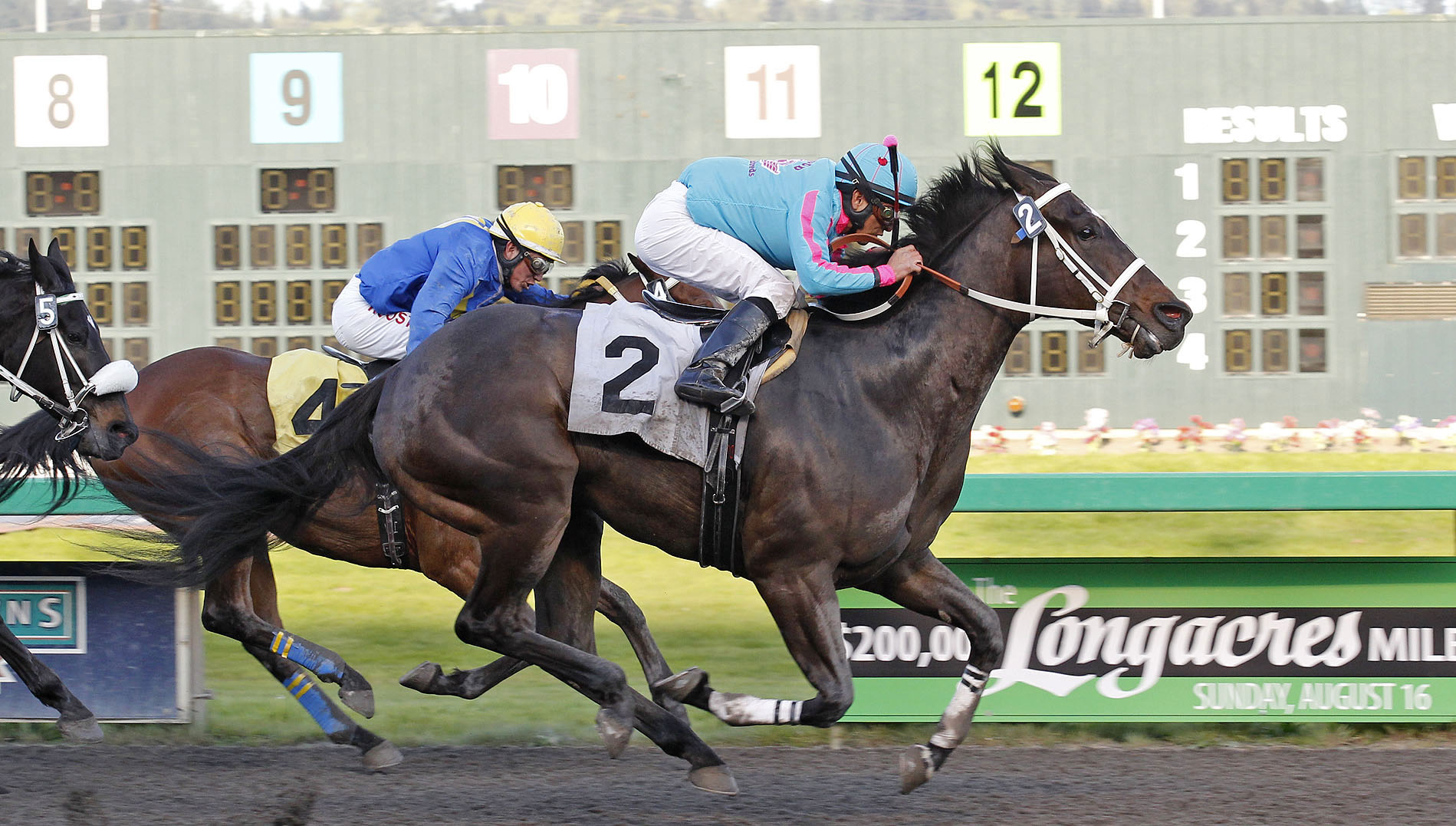 Trick Or Retreat wins an April 19, 2015 allowance race
