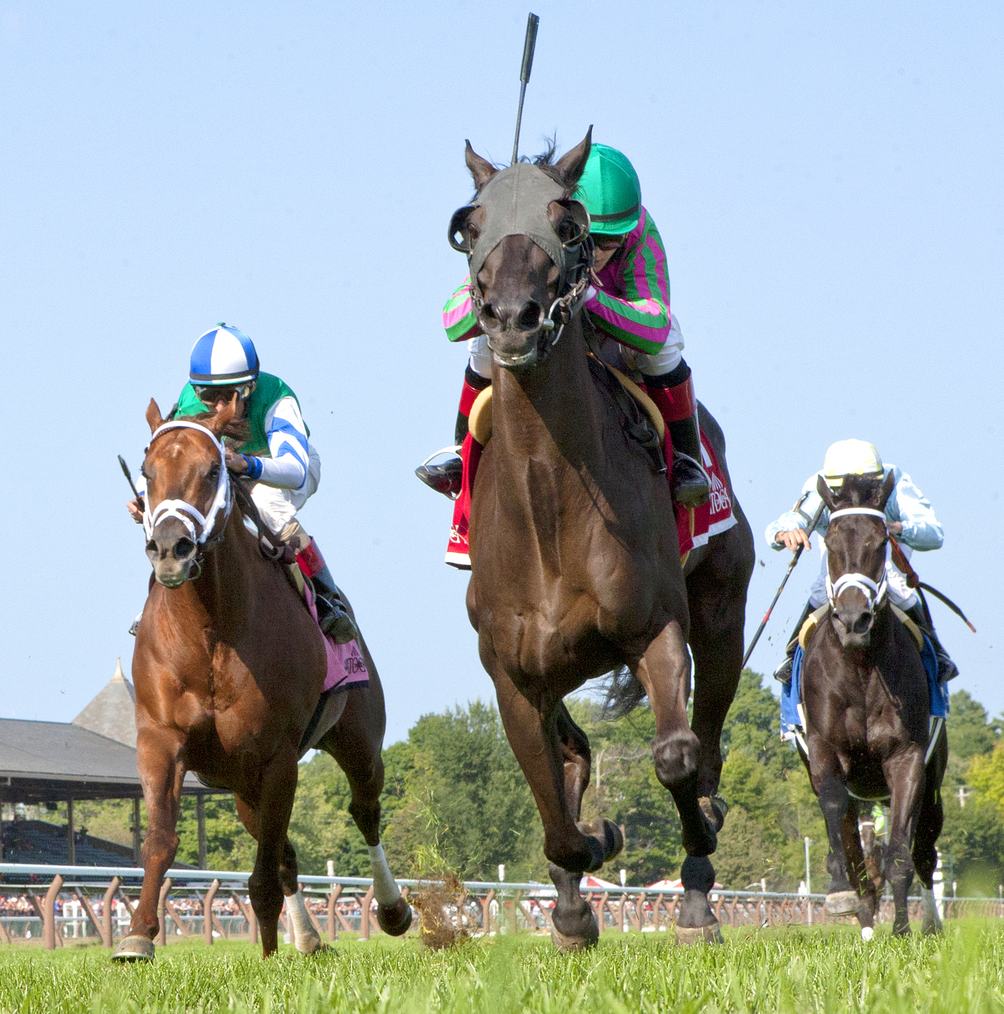 Tricky Hat wins the John's Call Stakes