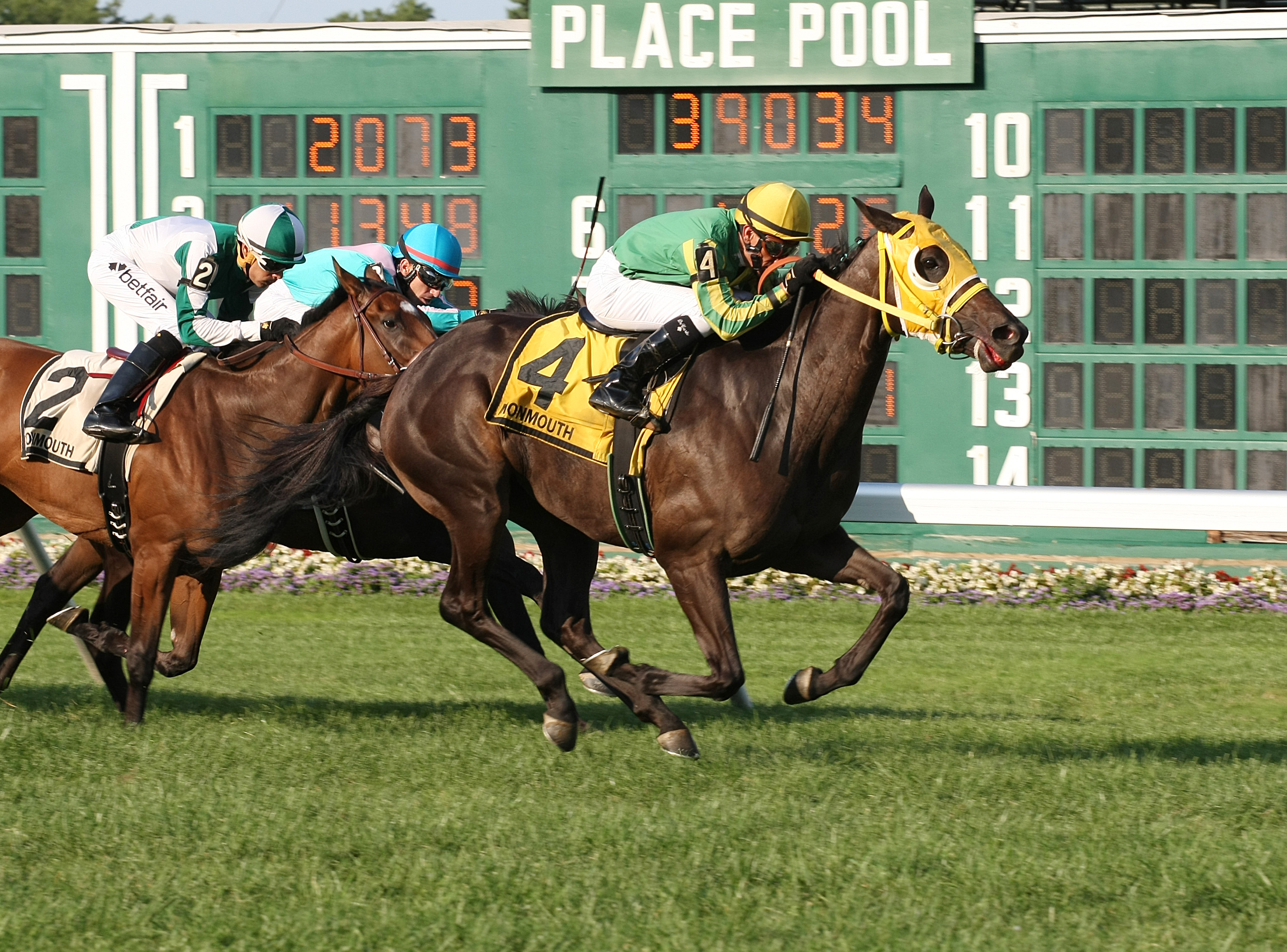 Tricky Escape wins the Violet Stakes at Monmouth Park 8.19.17