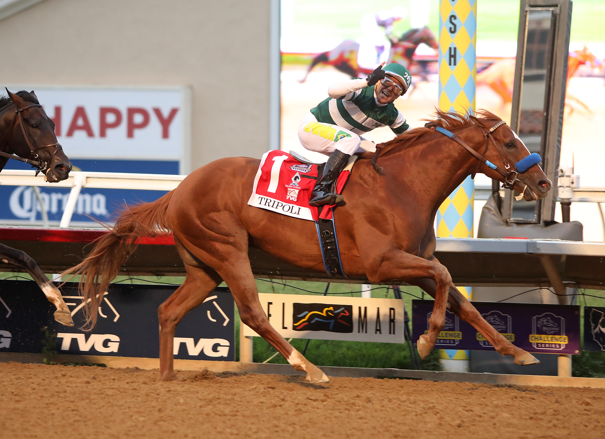 Tripoli.Jockey Tiago Periera.Pacific Classic.1.8-21-21