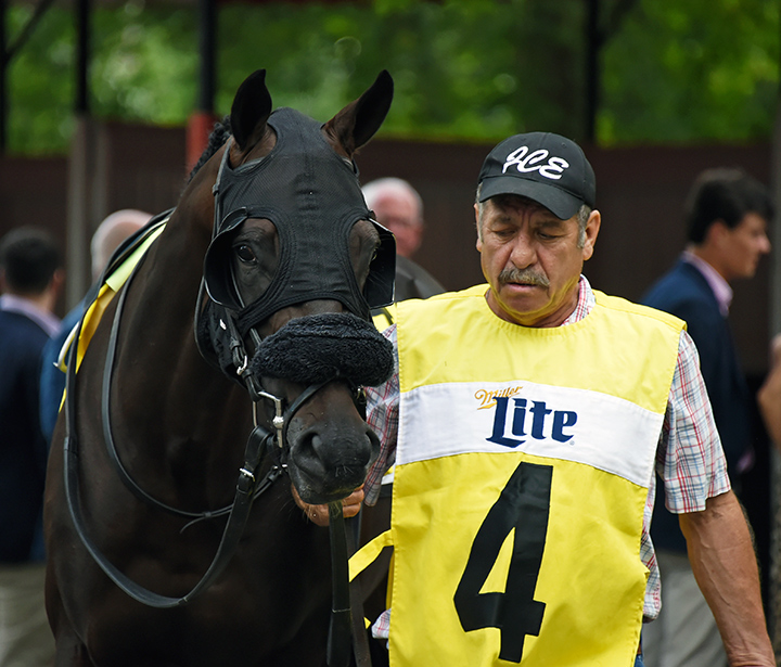 Tuggle at Saratoga Race Course in August 2019