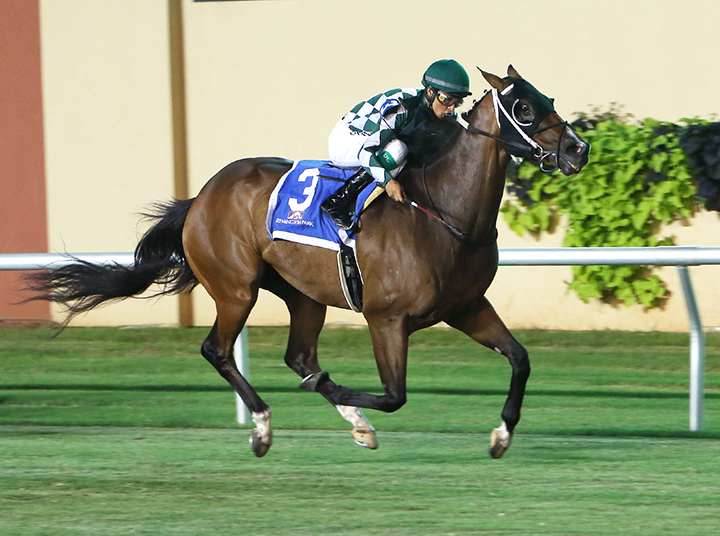 Turbo Street wins the 2018 Remington Green Stakes
