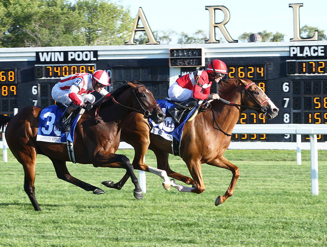 Two Emmys wins the Mister D. Stakes at Arlington Park