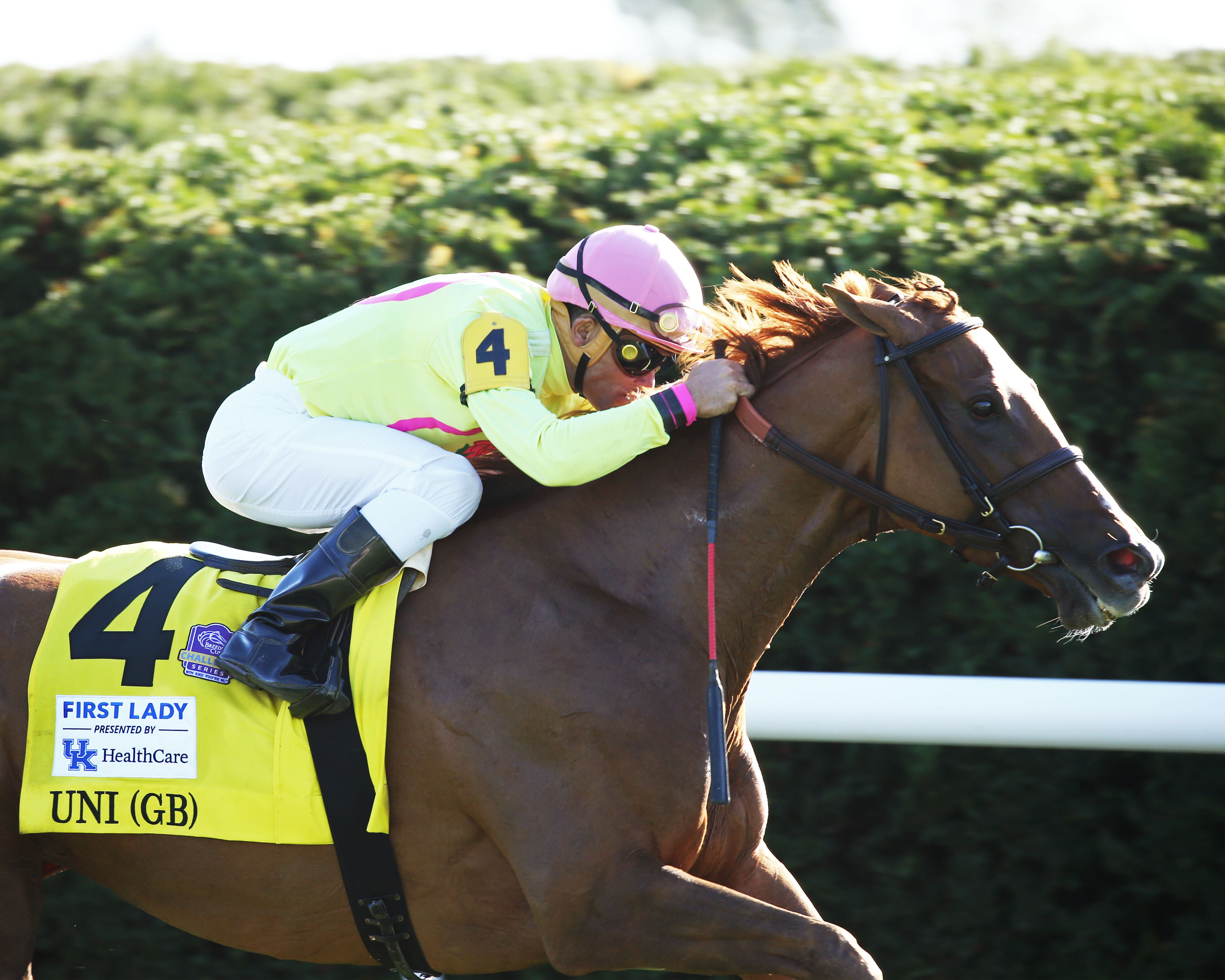 Uni wins the 2019 First Lady Stakes