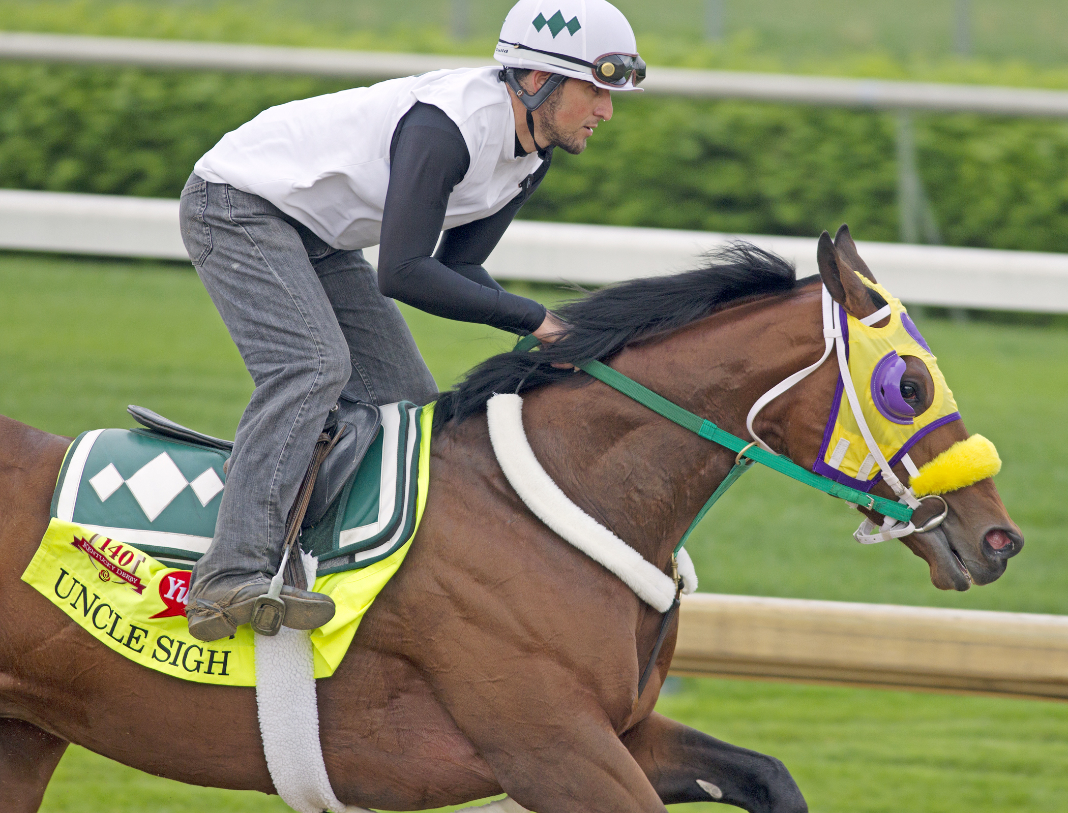 Uncle Sigh trains at Churchill on April 30