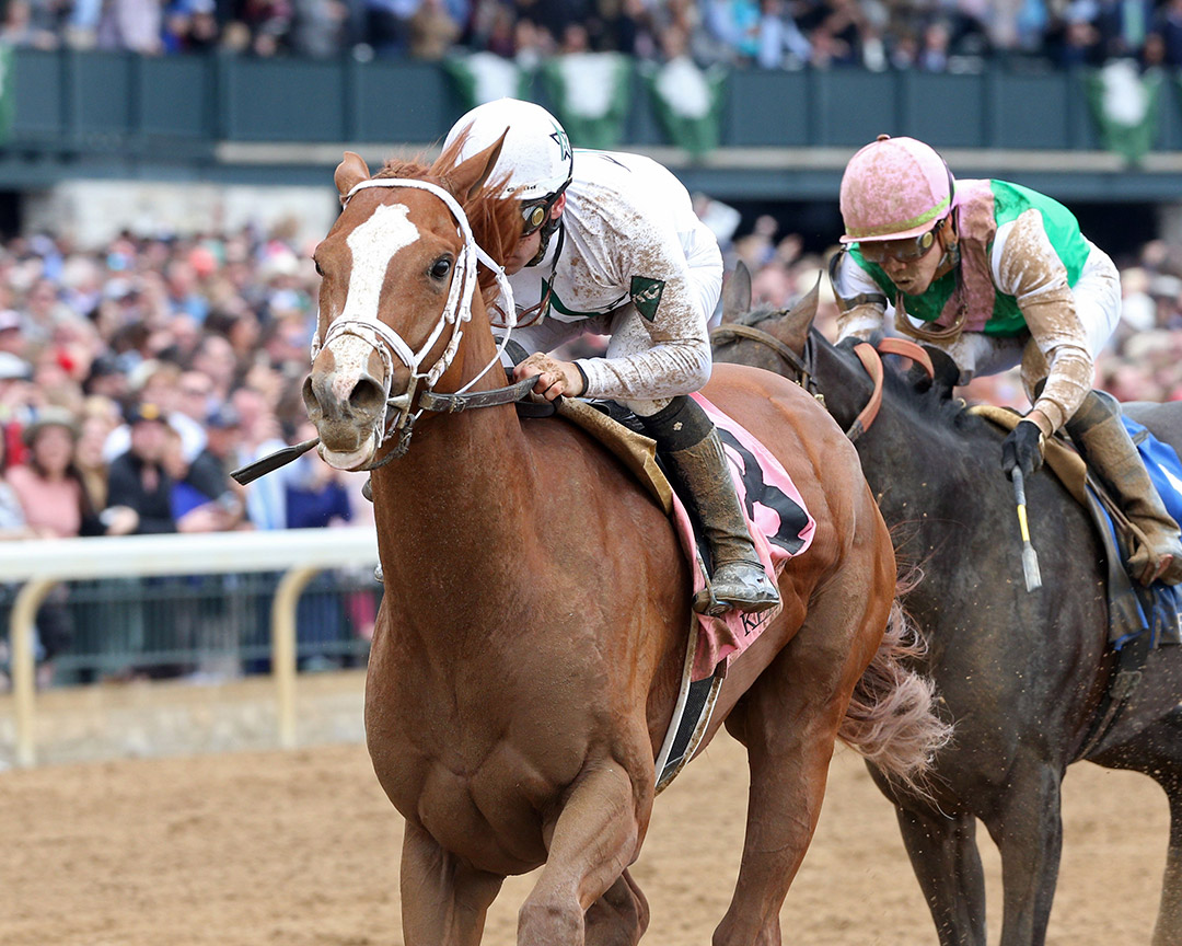 Under Oath wins an April 16 maiden race at Keeneland