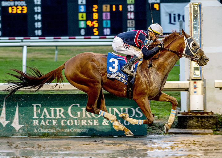 Underpressure wins the Louisiana Champions Day Classic