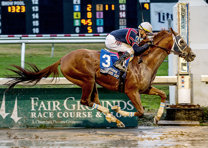 Underpressure wins the Louisiana Champions Day Classic