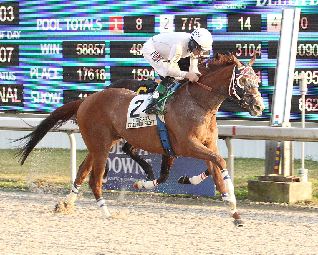 Underpressure wins the 2021 Louisiana Premier Championship at Delta Downs