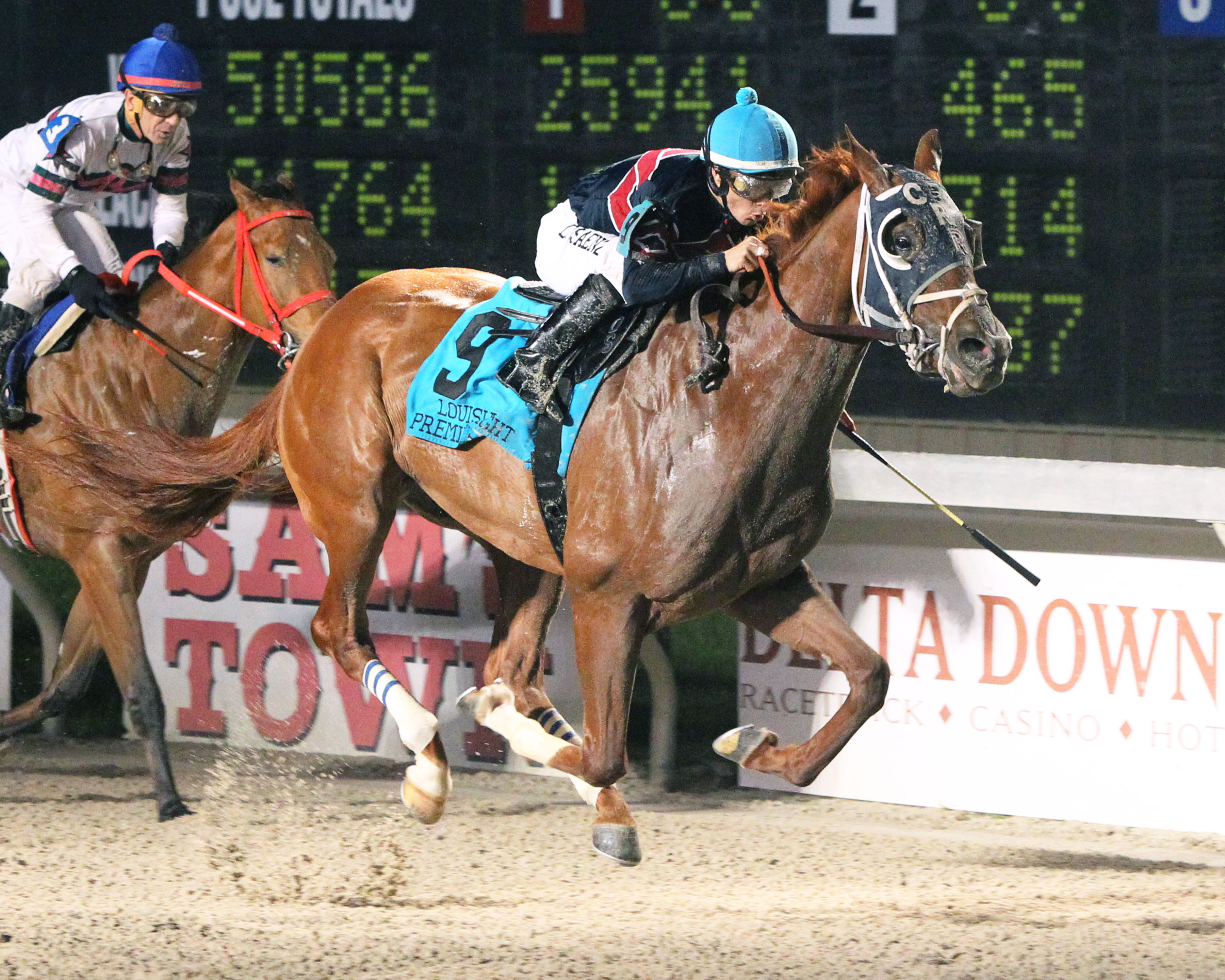 Underpressure wins the Louisiana-bred Premier Night Prince