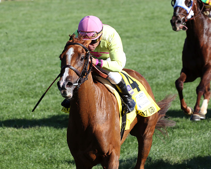 Uni wins the 2019 First Lady Stakes at Keeneland Race Course