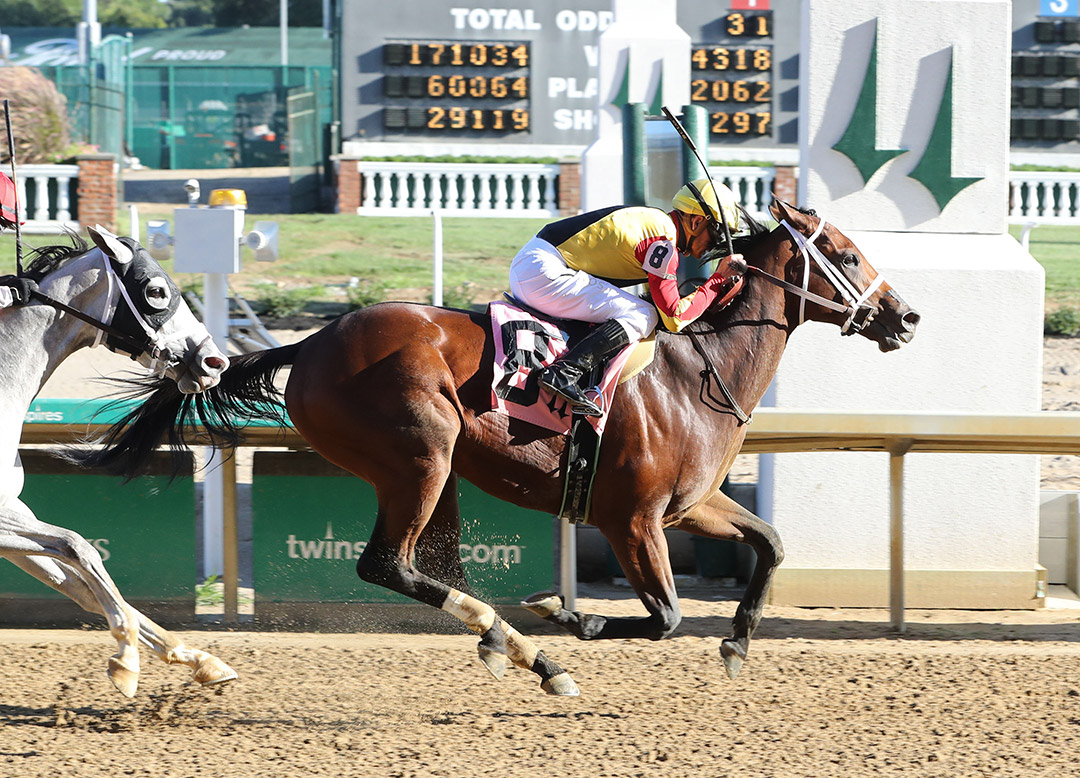 Unified Report wins a Sept. 24 maiden race at Churchill Downs