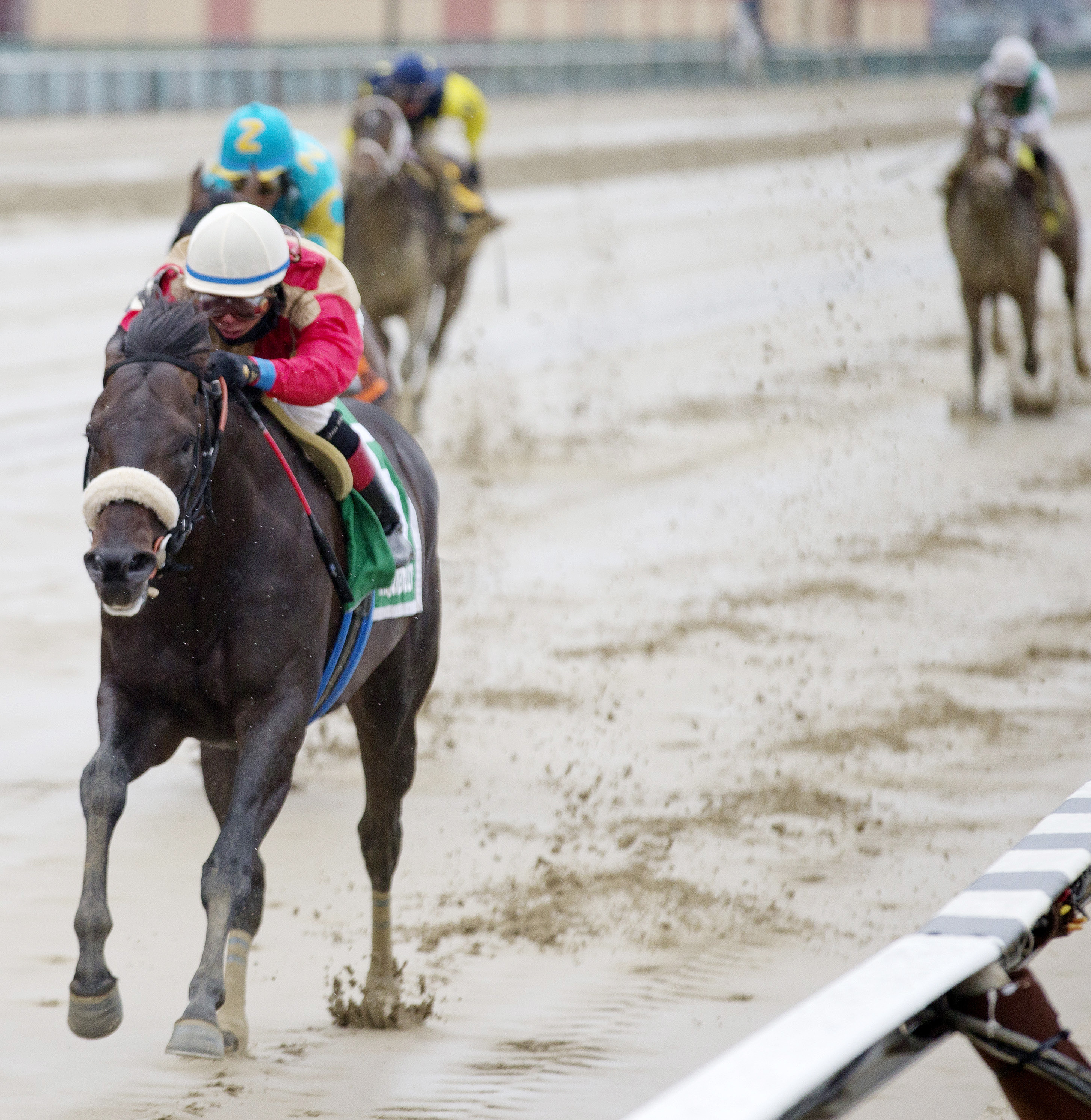 Unified wins the Bay Shore Stakes