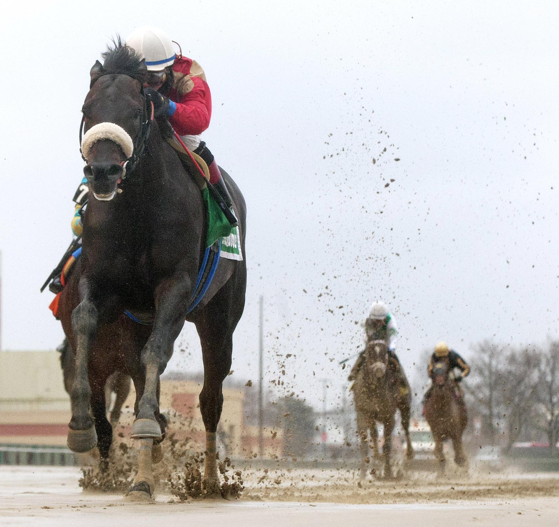 Unified wins the Bay Shore Stakes
