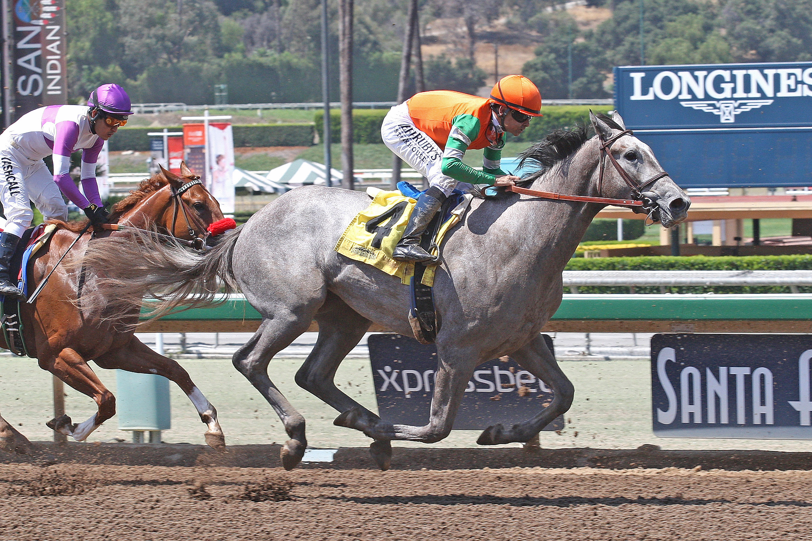 Unique Bella finishes second in a June 23 maiden race