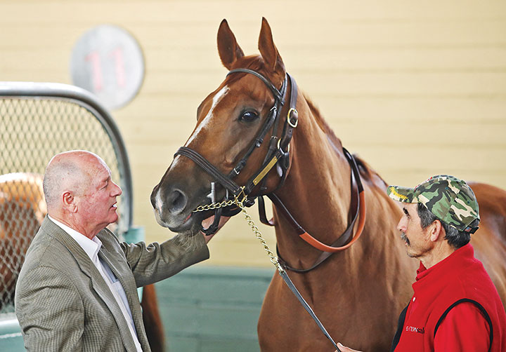United with trainer Richard Mandella at Santa Anita in March 2020