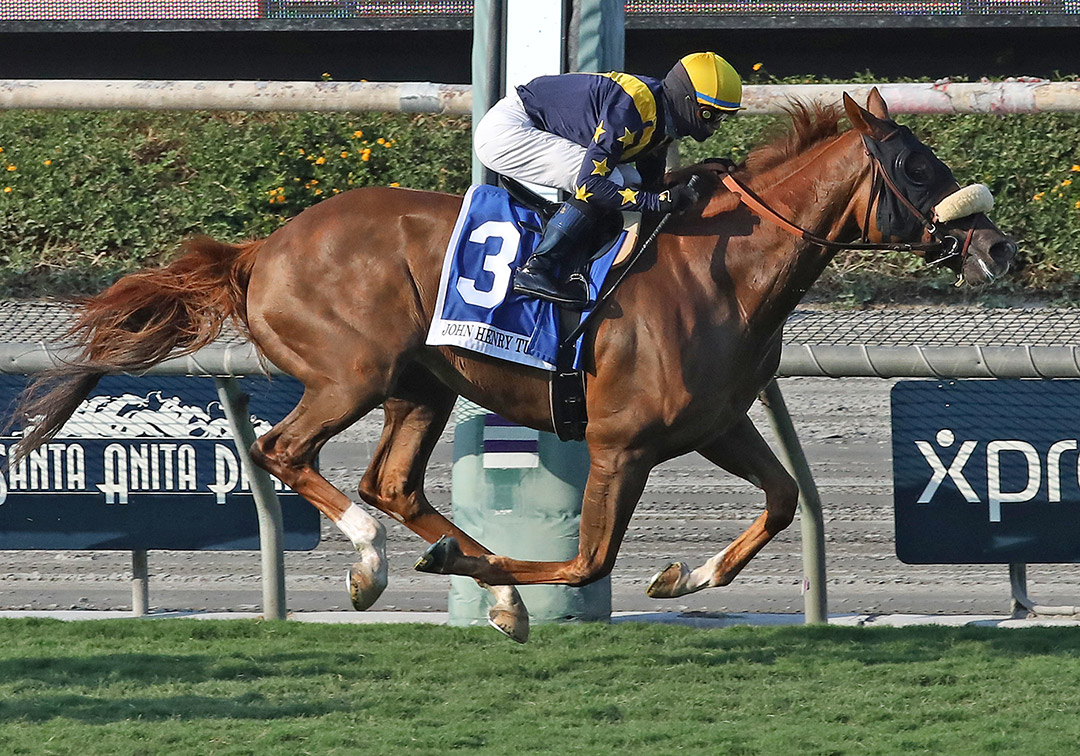 United wins the 2020 John Henry Turf Championship at Santa Anita