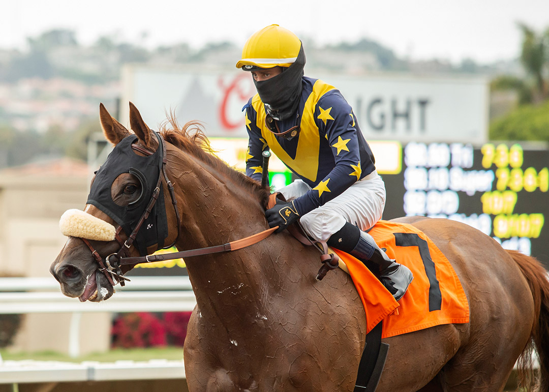 United wins the 2020 Eddie Read Stakes at Del Mar