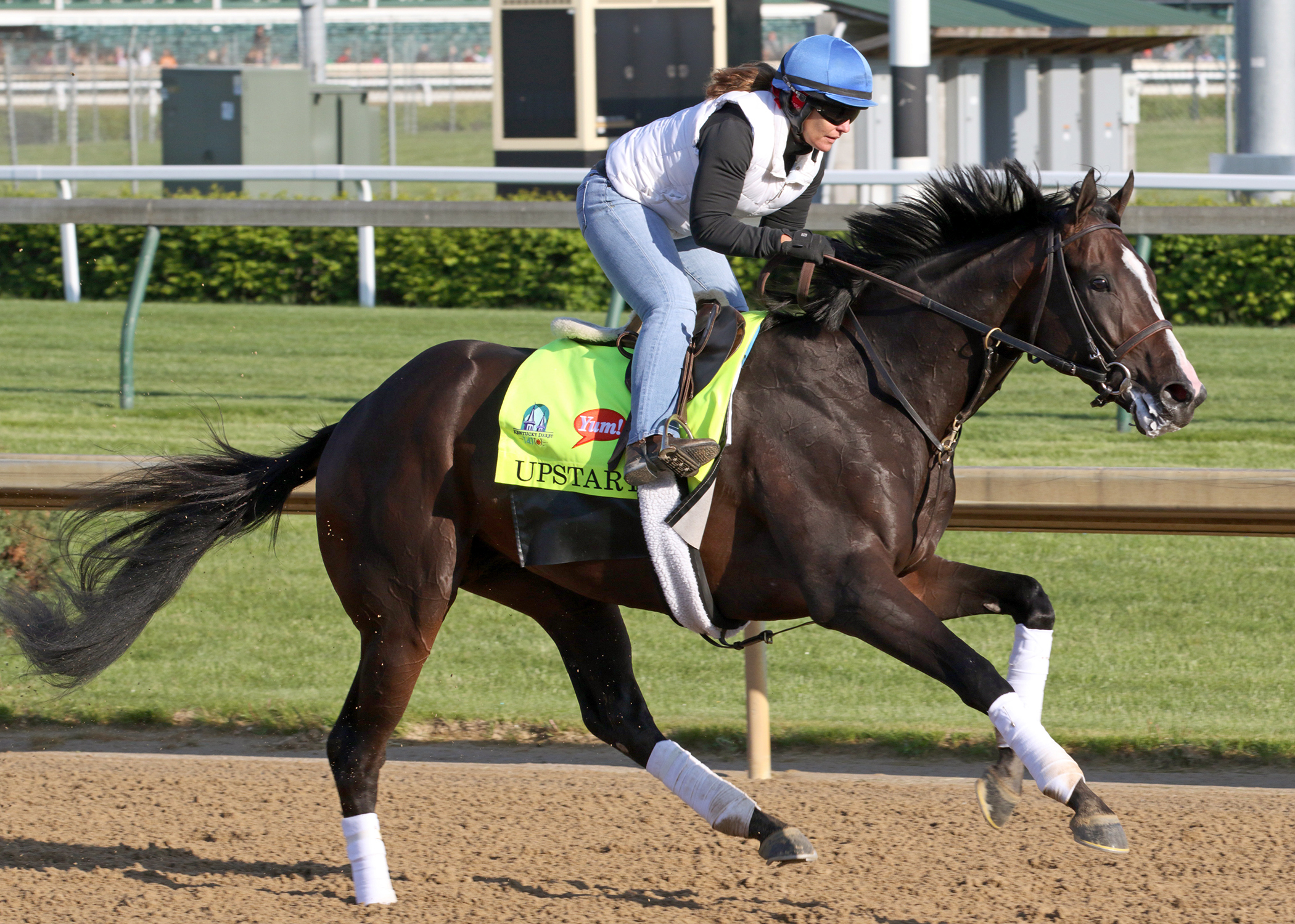 Upstart trains at Churchill on April 29