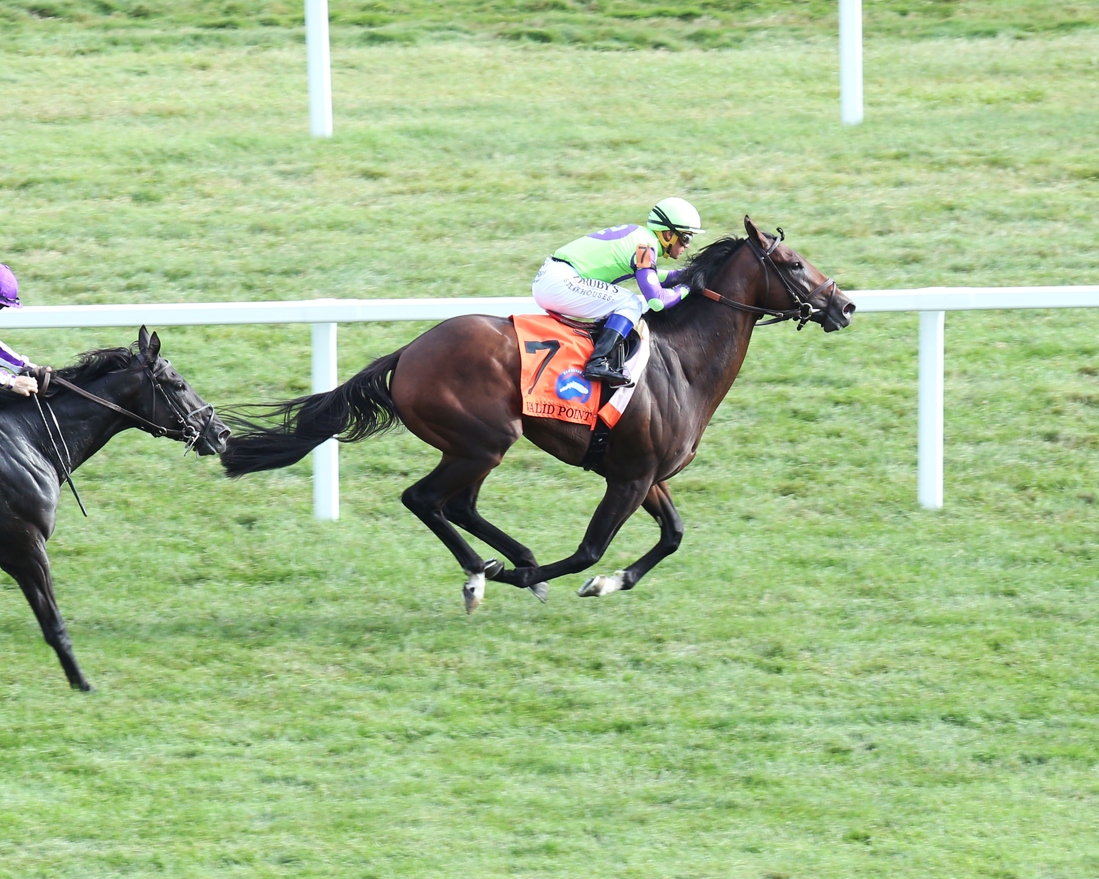 Valid Point wins the 2019 Secretariat Stakes