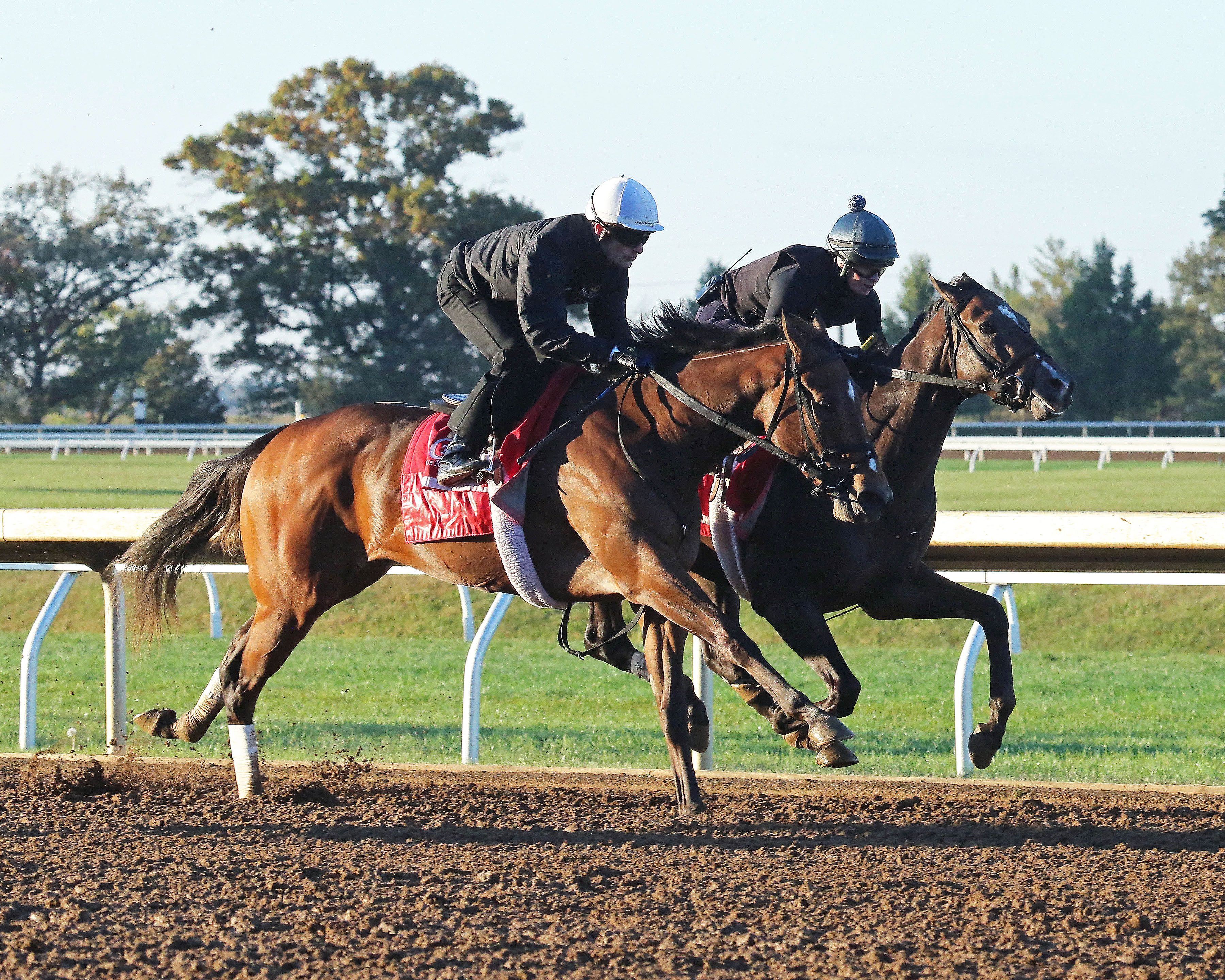Valadorna trains at Keeneland on Oct. 22