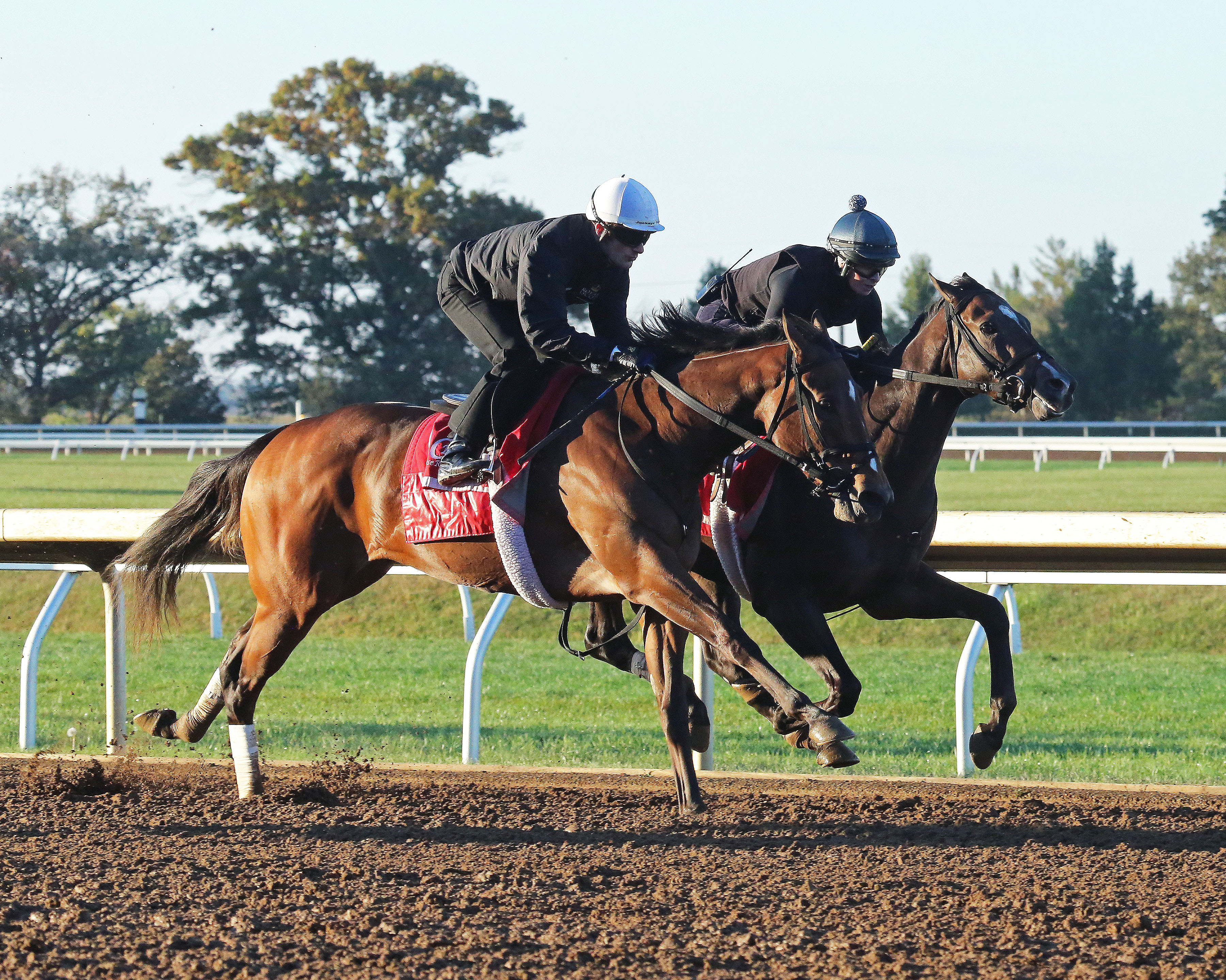 Valadorna trains at Keeneland on Oct. 22