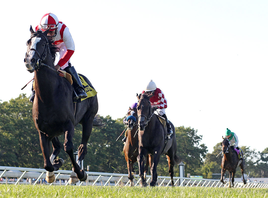 Value Proposition wins the 2021 Red Bank Stakes at Monmouth Park