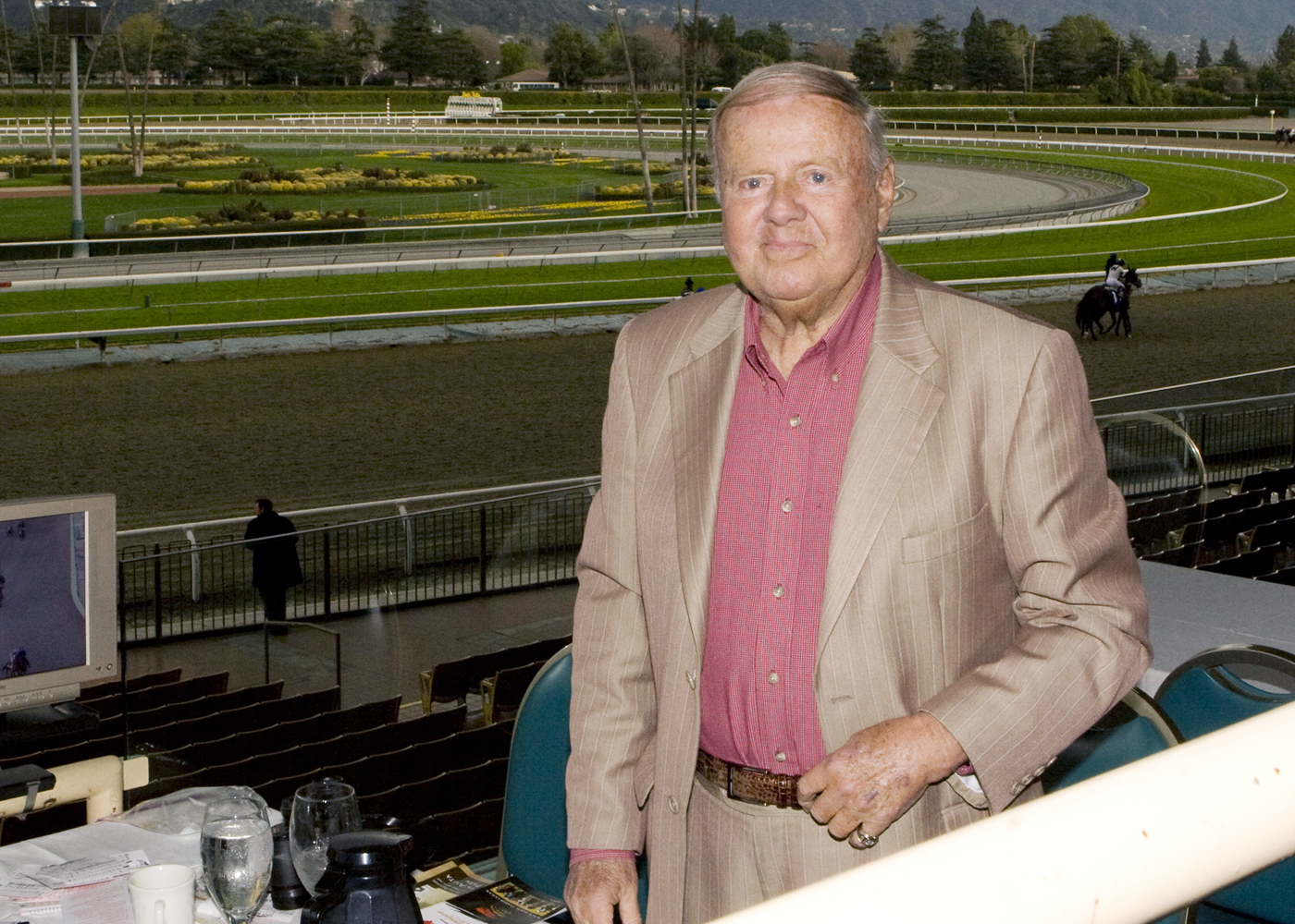 Dick Van Patten at Santa Anita in 2008