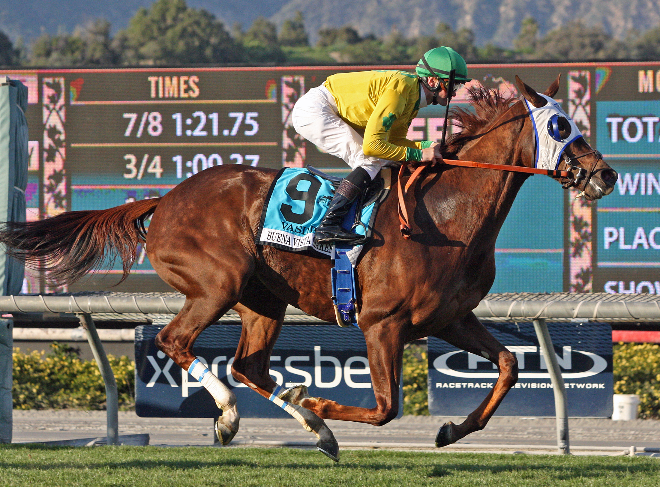 Vasilika wins the 2019 Buena Vista Stakes