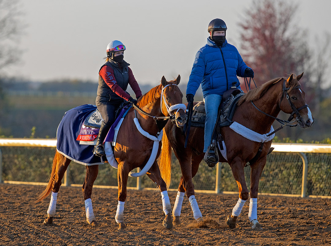 Vekoma with George Weaver at Keeneland on Nov. 3