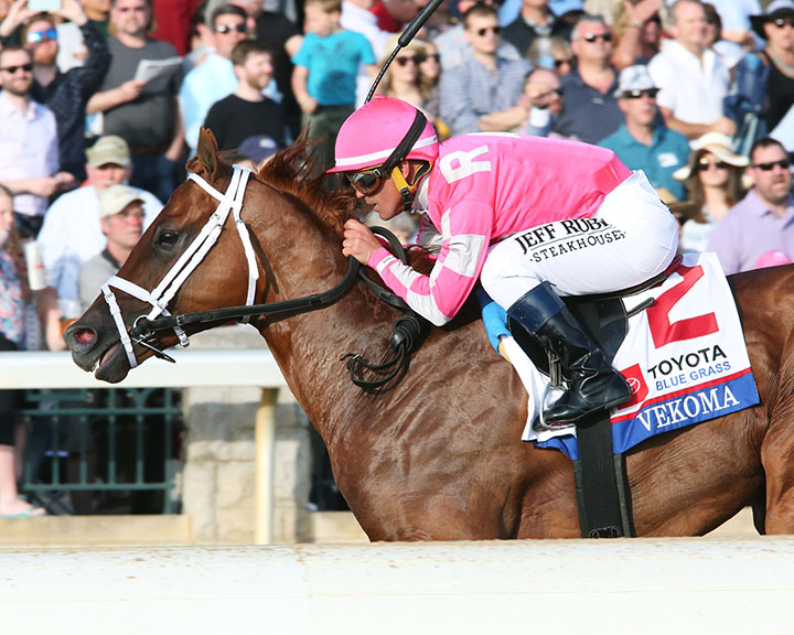 Vekoma wins the 2019 Blue Grass Stakes