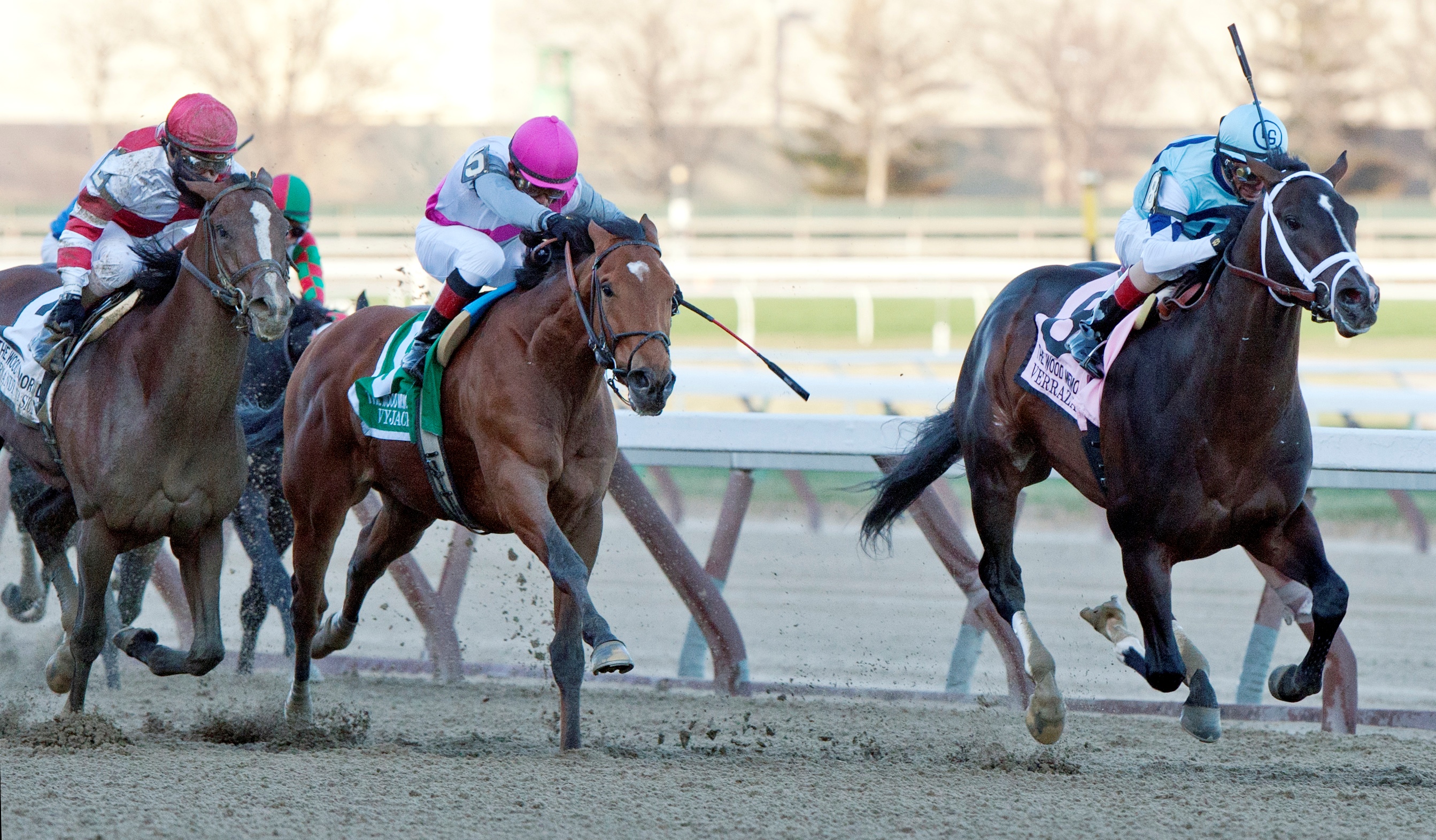 Verrazano (right), Normandy Invasion (left), Vyjack (center), Wood Memorial
