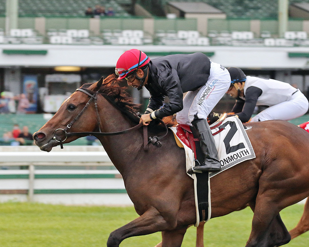 Vigilantes Way wins the 2021 Miss Liberty Stakes at Monmouth Park