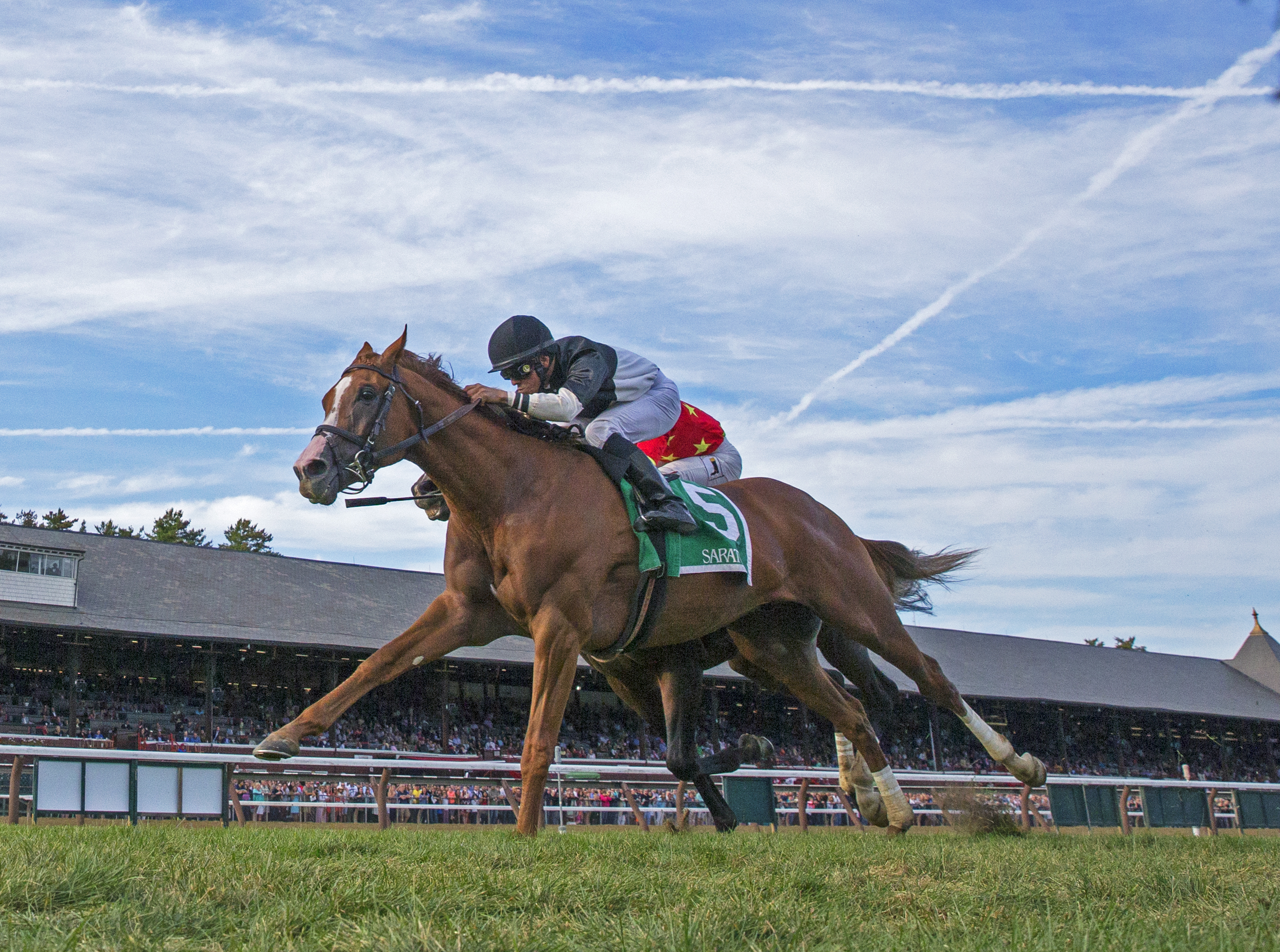 Voodoo Song wins the Saranac Stakes 9.2.17