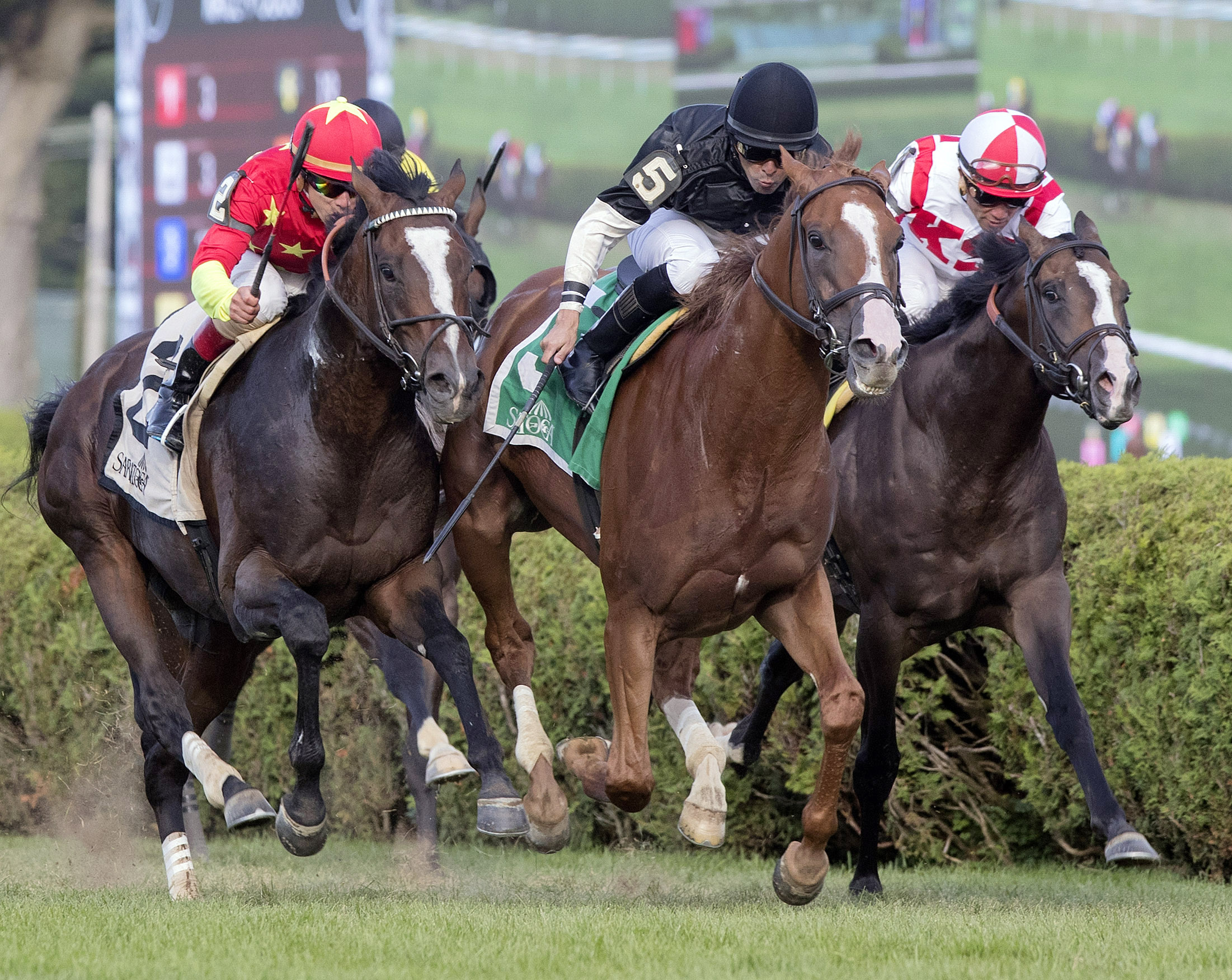Voodoo Song wins the 2017 Sarnac Stakes