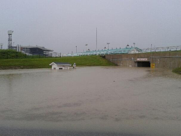 Woodbine Racetrack flooding