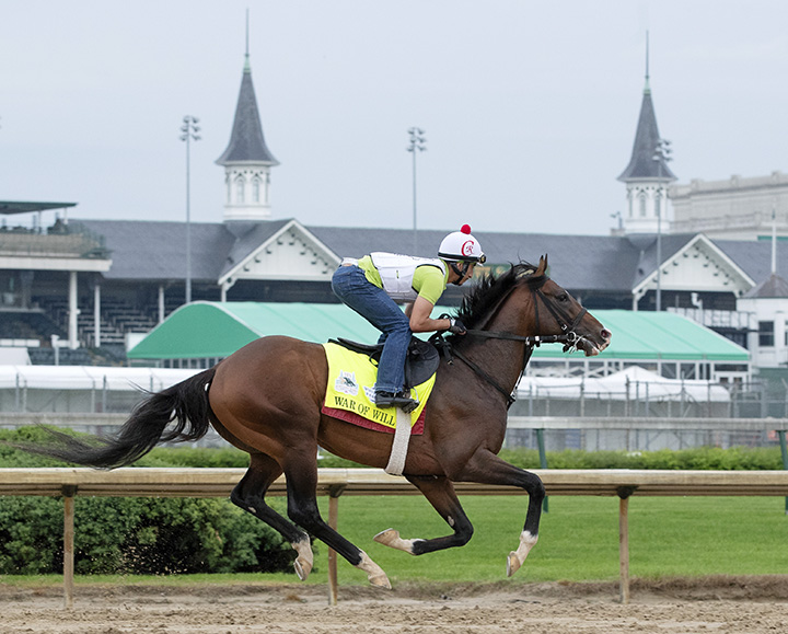 War of Will trains at Churchill on April 25