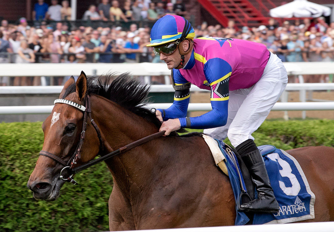 War Like Goddess wins the 2021 Glens Falls Handicap at Saratoga Race Course