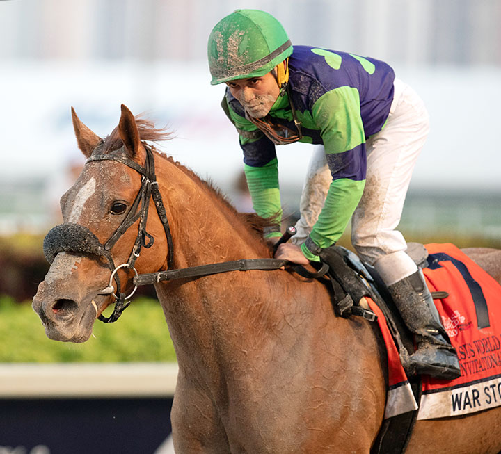 War Story finishes third in the Pegasus World Cup at Gulfstream Park