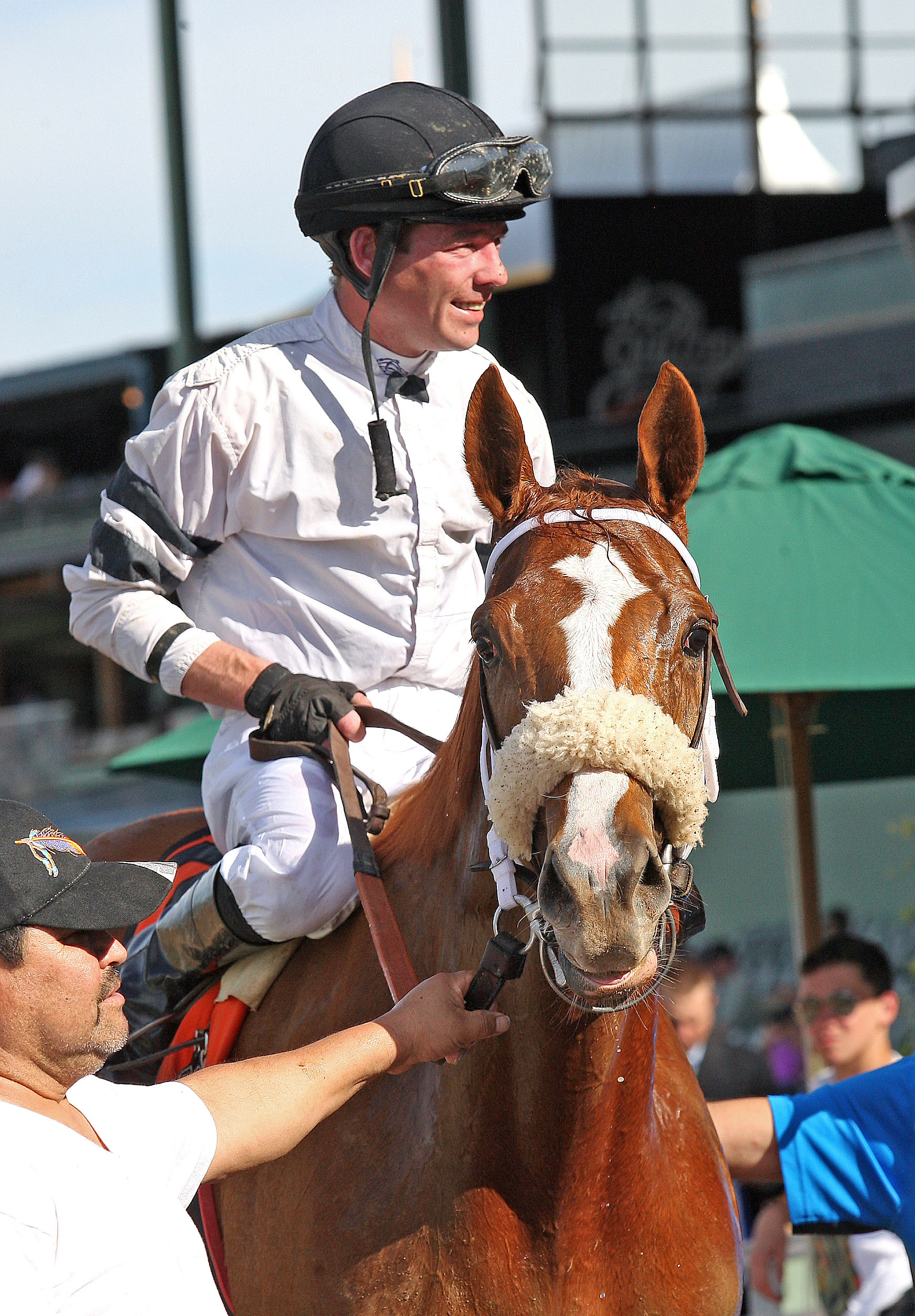 Tyler Baze with Warren's Veneda at the Santa Margarita