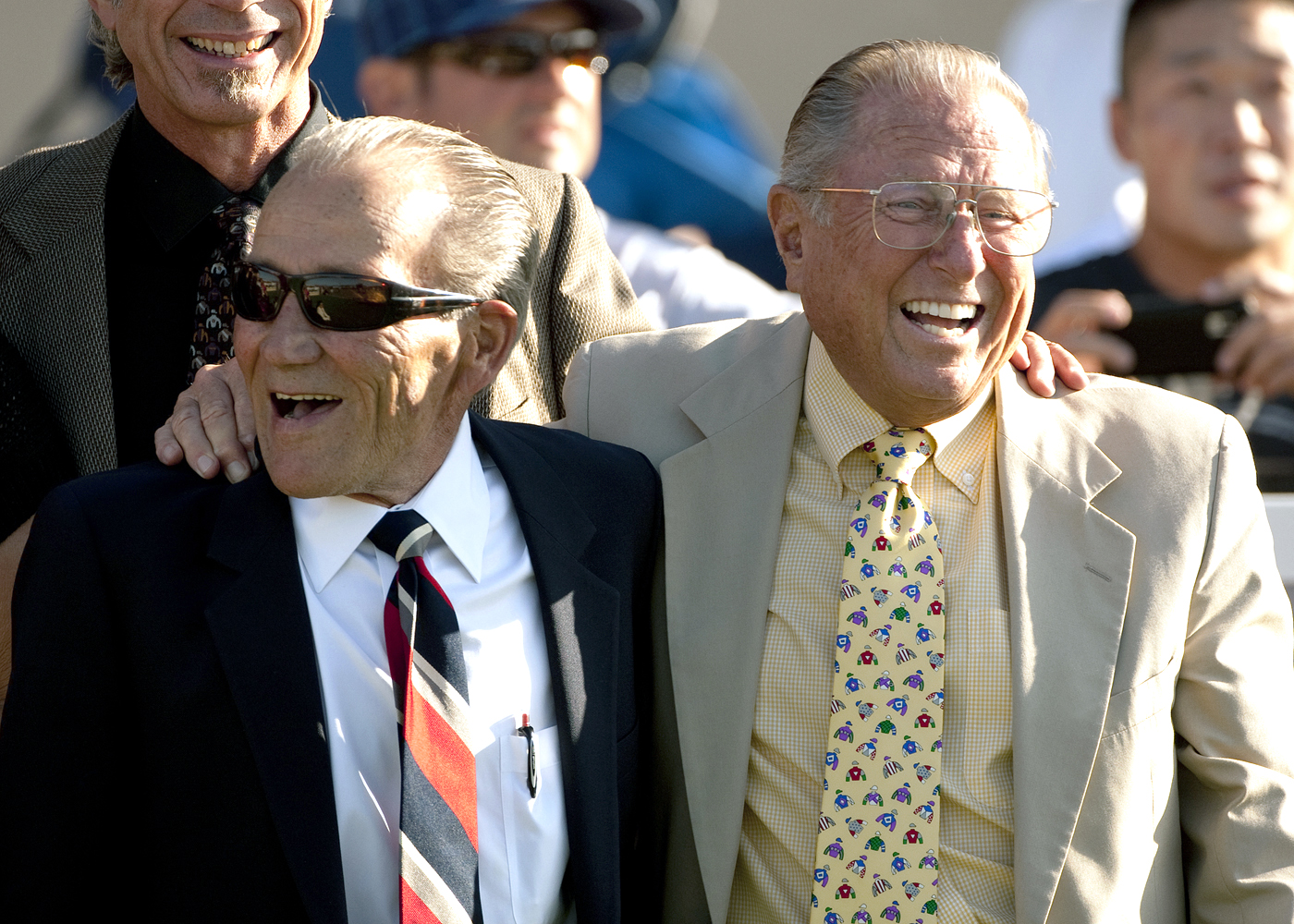 Buddy Johnston with Donald Warren at the Eddie Read Stakes